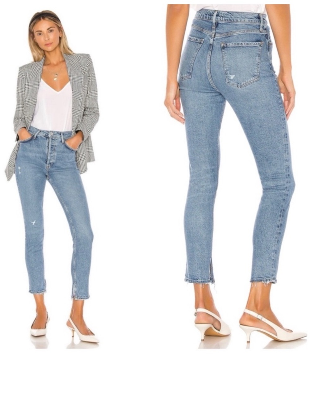 AGOLDE Nico High Rise Slim in Headlines Size 25